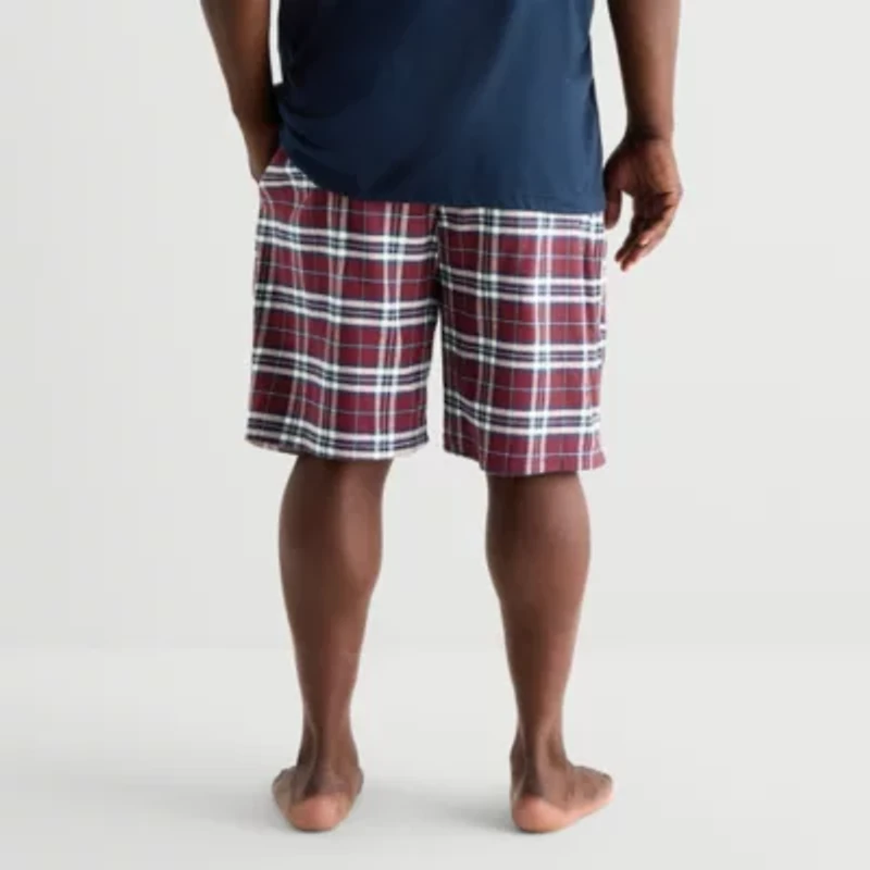 St. John's Bay Mens Flannel Big Pajama Shorts