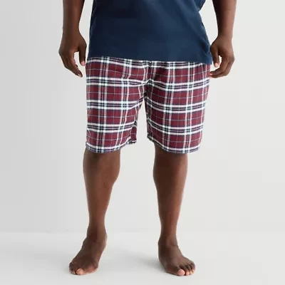 St. John's Bay Mens Flannel Big Pajama Shorts