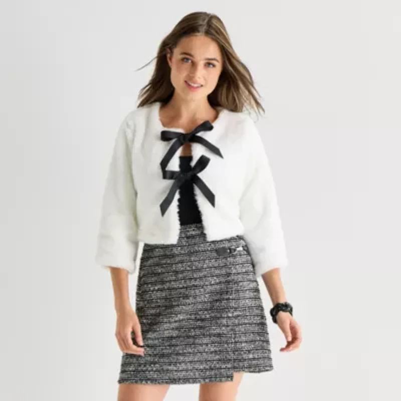 by&by Womens Juniors Midweight Coat