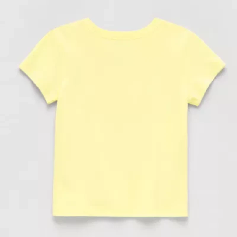 Okie Dokie Toddler & Little Girls Round Neck Short Sleeve Graphic T-Shirt