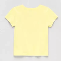 Okie Dokie Toddler & Little Girls Round Neck Short Sleeve Graphic T-Shirt