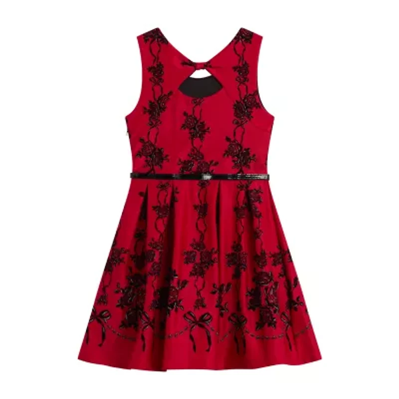 Knit Works Big Kid Girls Floral 2-pc. Dress Set