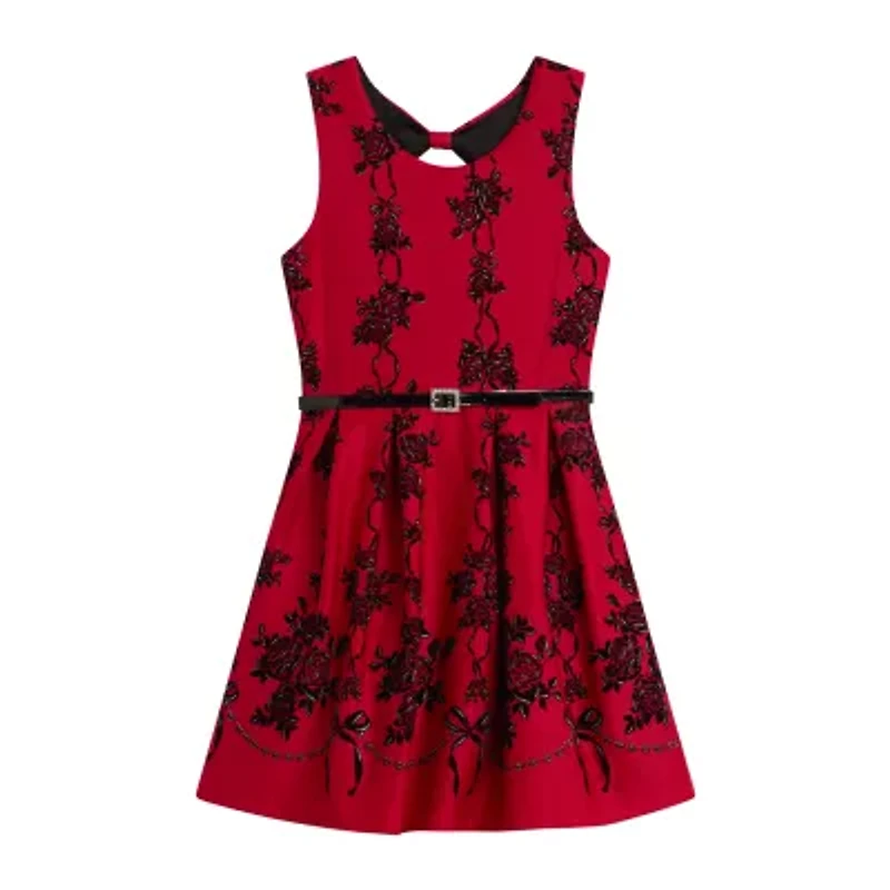 Knit Works Big Kid Girls Floral 2-pc. Dress Set