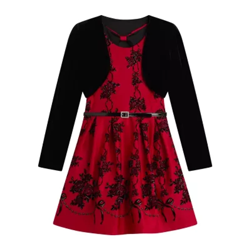 Knit Works Big Kid Girls Floral 2-pc. Dress Set