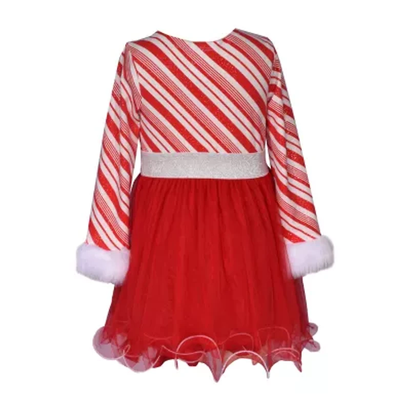 Bonnie Jean Little & Big Kid Girls Long Sleeve A-Line Dress