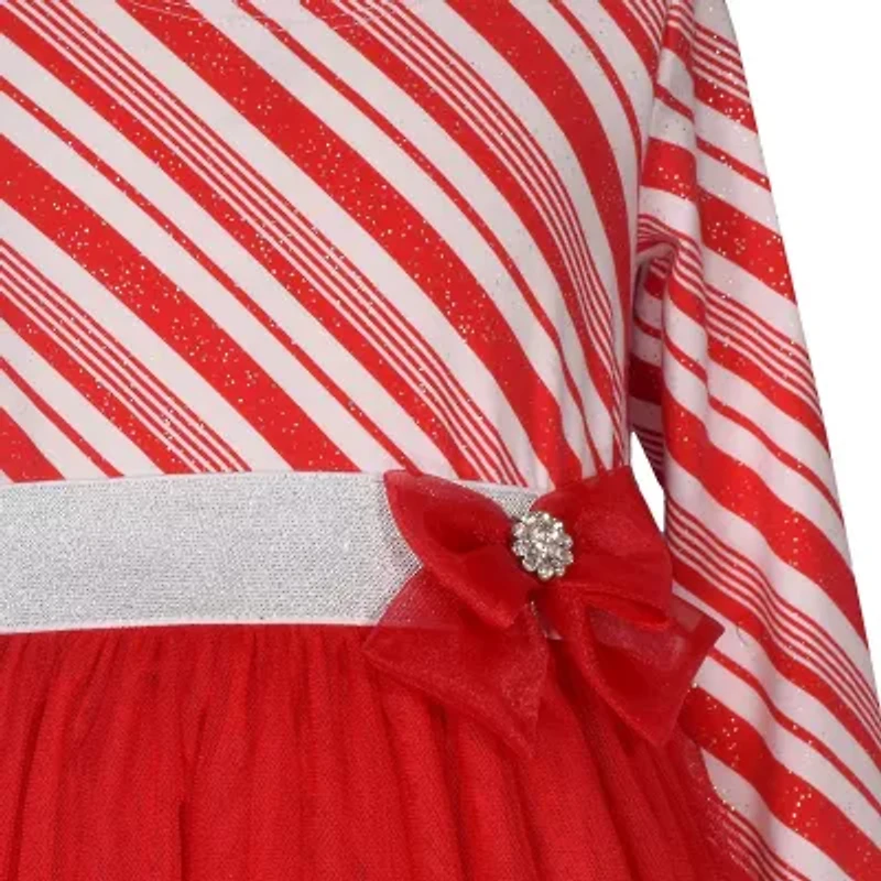 Bonnie Jean Little & Big Kid Girls Long Sleeve A-Line Dress