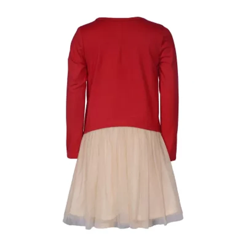 Bonnie Jean Little Girls Long Sleeve A-Line Dress