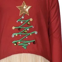 Bonnie Jean Little Girls Long Sleeve A-Line Dress