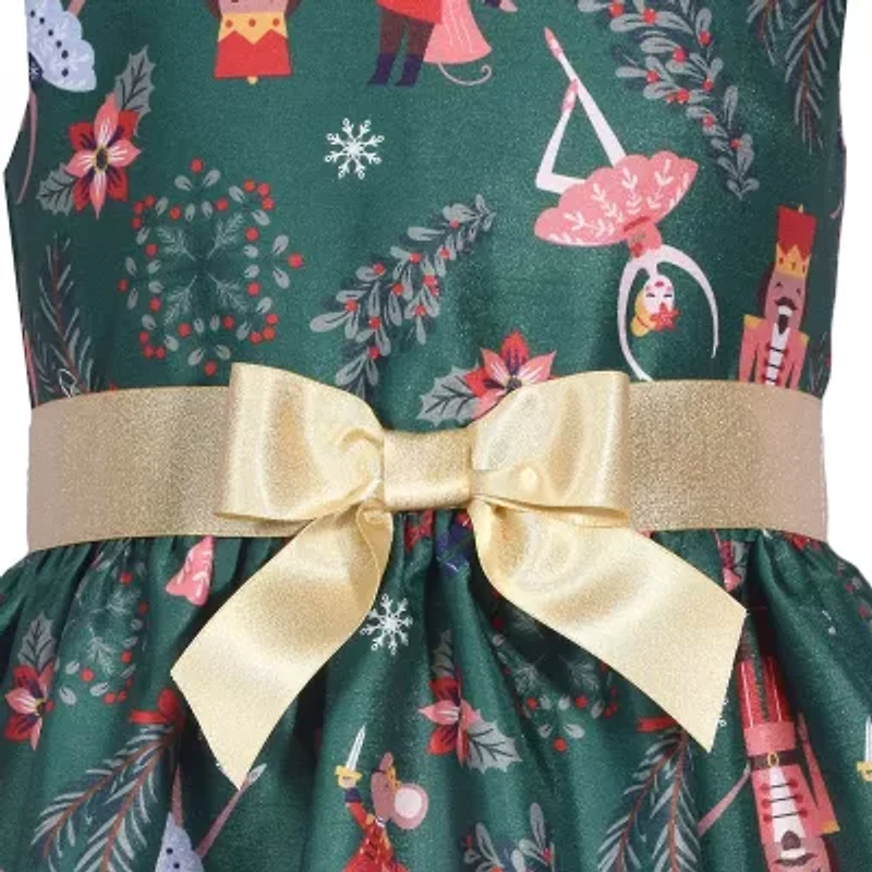 Bonnie Jean Little Girls Sleeveless Velvet Fit + Flare Dress