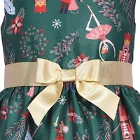 Bonnie Jean Little Girls Sleeveless Velvet Fit + Flare Dress