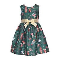 Bonnie Jean Little Girls Sleeveless Velvet Fit + Flare Dress