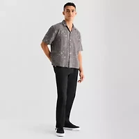 Arizona Mens Short Sleeve Regular Fit Button-Down Shirt