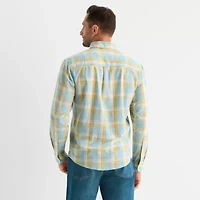 mutual weave Mens Long Sleeve Classic Fit Button-Down Shirt