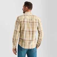 mutual weave Mens Long Sleeve Classic Fit Button-Down Shirt