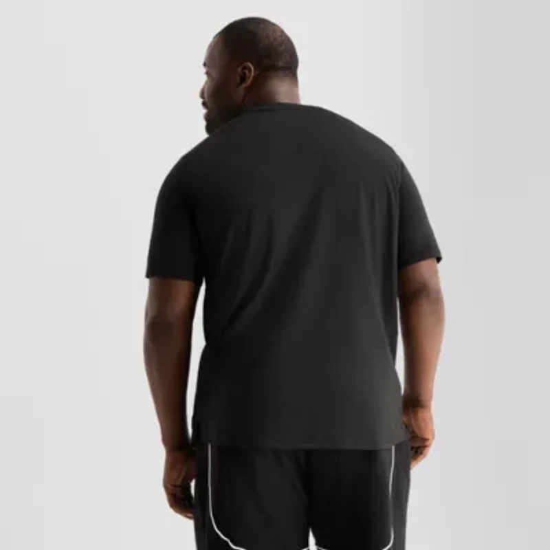 Shaquille O'Neal XLG Elevated Mens Crew Neck Short Sleeve Quick Dry Active Athletic T-Shirt