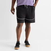 Shaquille O'Neal XLG Double Knit Pique 8" Mid Rise Big and Tall Workout Shorts
