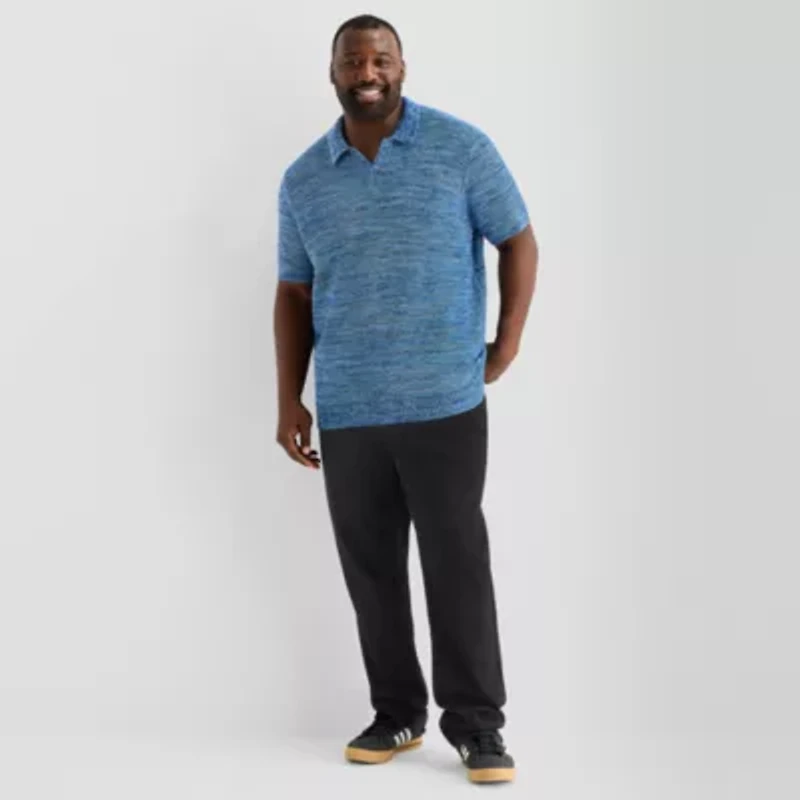 Shaquille O'Neal XLG™ Big and Tall Mens Short Sleeve Polo Sweater