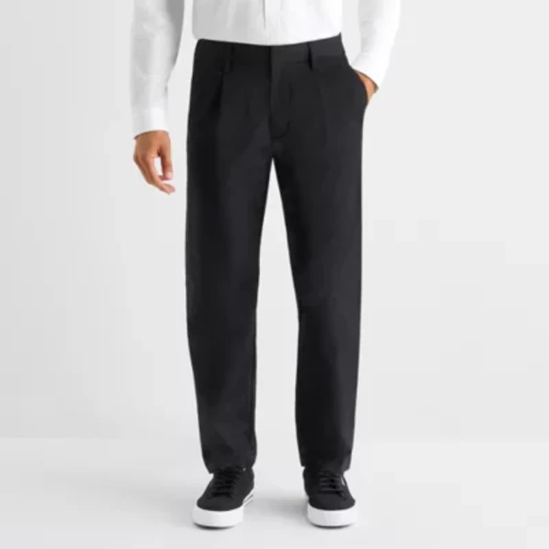 Stylus Mens Regular Fit Pleated Pant