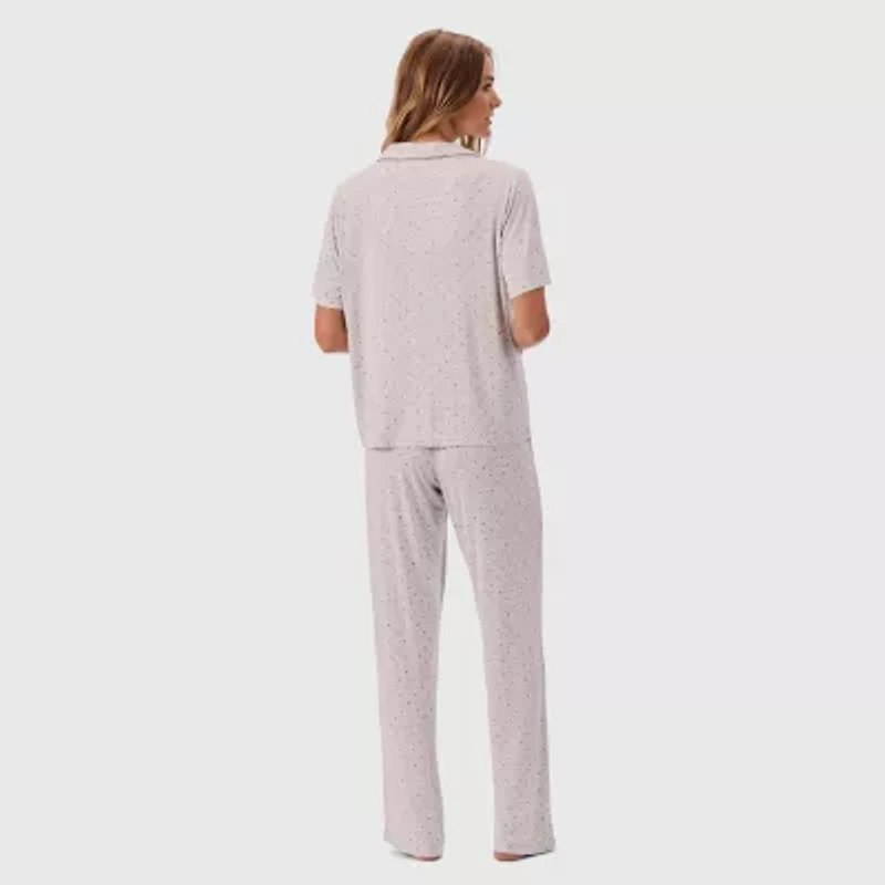 Martha Stewart Womens Short Sleeve 2-pc. Pajama Sets