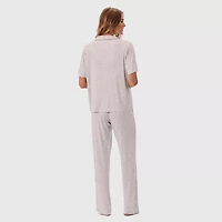 Martha Stewart Womens Short Sleeve 2-pc. Pajama Sets