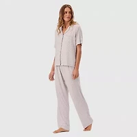 Martha Stewart Womens Short Sleeve 2-pc. Pajama Sets
