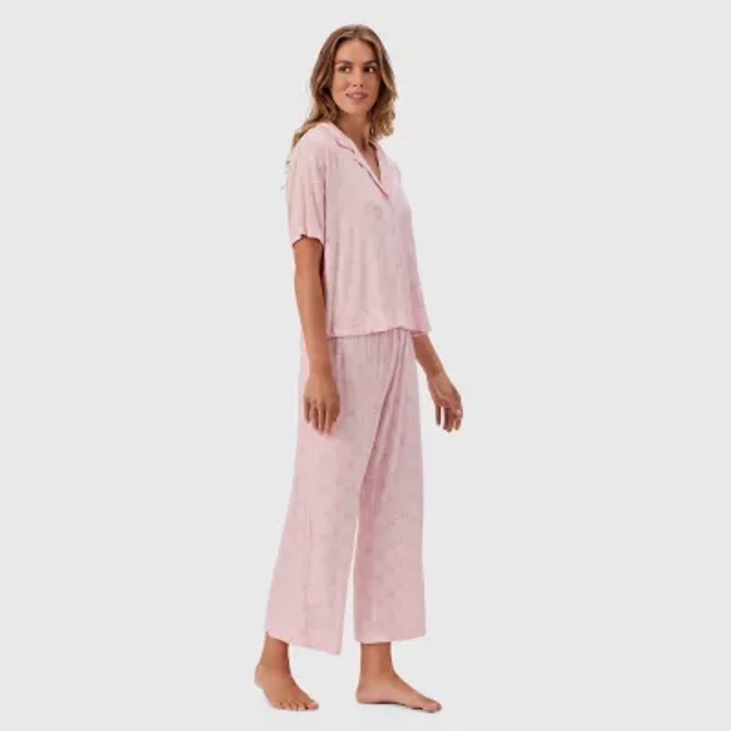 Martha Stewart Womens Short Sleeve 2-pc. Pajama Sets