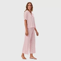 Martha Stewart Womens Short Sleeve 2-pc. Pajama Sets
