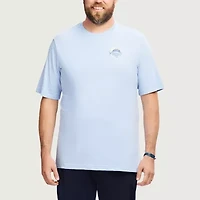 IZOD Saltwater Mens Crew Neck Short Sleeve Classic Fit Big and Tall Graphic T-Shirt