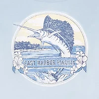 IZOD Saltwater Mens Crew Neck Short Sleeve Classic Fit Big and Tall Graphic T-Shirt