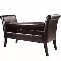 Antonio Rolled-Arm Storage Bench