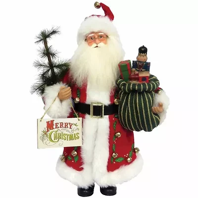 15" Merry Christmas Christmas Santa Figurine