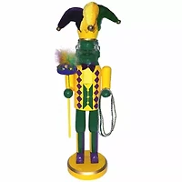 14" Mardi Gras Christmas Nutcracker