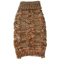 The Pet Life Royal Bark Heavy Cable Knitted Designer Fashion Dog Sweater