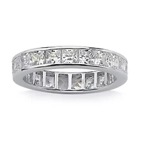 DiamonArt® 4MM 5 1/4 CT. T.W. White Cubic Zirconia 10K Gold Band