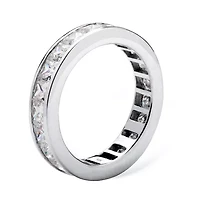 DiamonArt® 4MM 5 1/4 CT. T.W. White Cubic Zirconia 10K Gold Band