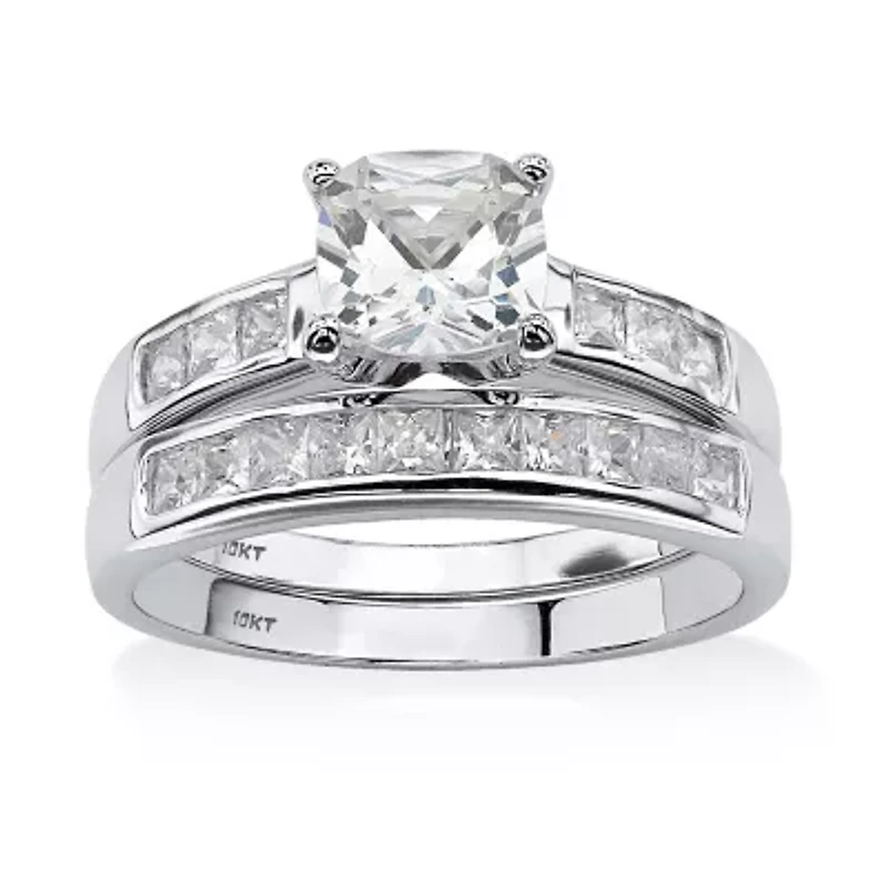 DiamonArt® Womens / CT. T.W. White Cubic Zirconia 10K Gold Bridal Set