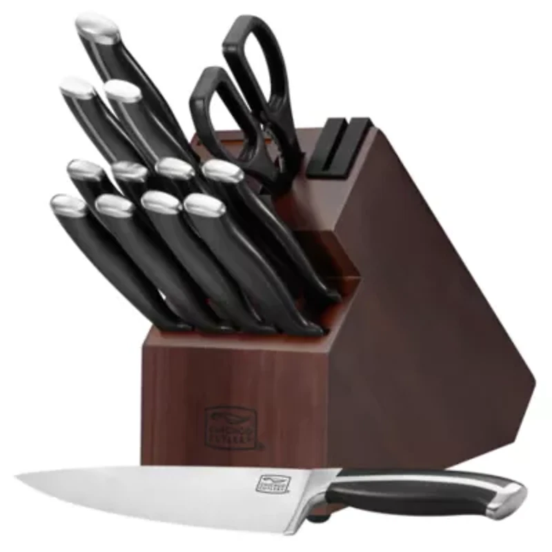 Chicago Cutlery Burling Integrated Steel Handle 14-pc Block Set
