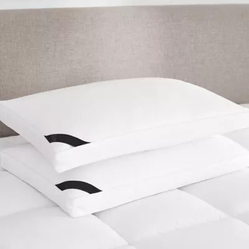 Queen Street Elite 300 Thread Count Cotton Sateen Allergen Barrier Down Alternative Firm Density Pillow