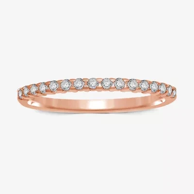 1/7 CT.T.W. Natural Diamond 10K or 14K Gold Band Ring