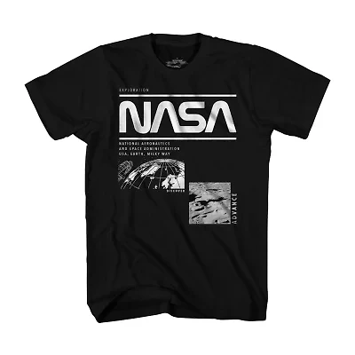 Little & Big Kid Boys Crew Neck Short Sleeve Regular Fit NASA Graphic T-Shirt