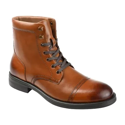 Thomas And Vine Mens Darko Block Heel Lace-Up Boots
