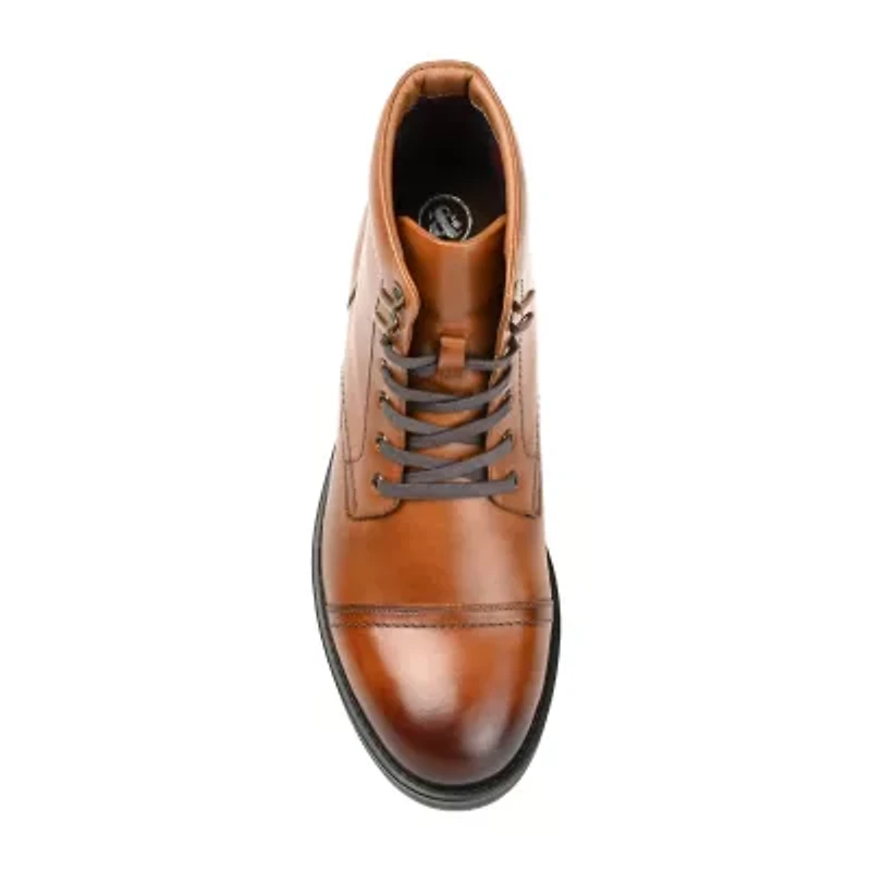 Thomas And Vine Mens Darko Block Heel Lace-Up Boots