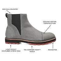 Thomas And Vine Mens Jaylon Block Heel Chelsea Boots