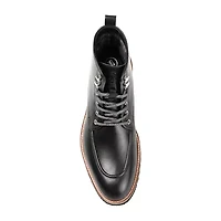 Thomas And Vine Mens Mitchell Flat Heel Lace-Up Boots