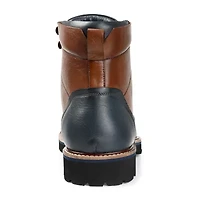 Thomas And Vine Mens Reddick Block Heel Lace-Up Boots