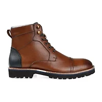 Thomas And Vine Mens Reddick Block Heel Lace-Up Boots
