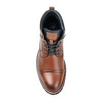 Thomas And Vine Mens Reddick Block Heel Lace-Up Boots