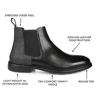 Thomas And Vine Mens Jc Oswald Block Heel Chelsea Boots