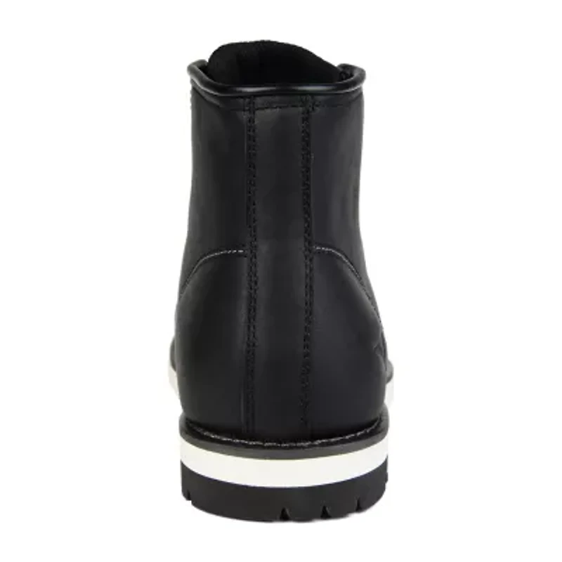 Territory Mens Axel Flat Heel Lace-Up Boots