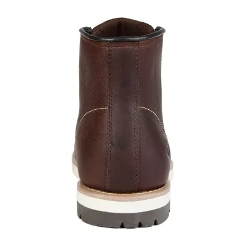 Territory Mens Axel Flat Heel Lace-Up Boots